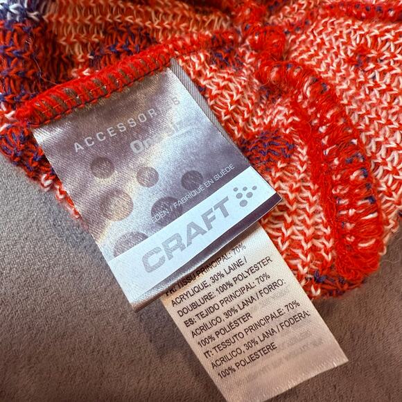 Craft US Ski Team Beanie Hat One Size Wool Blend Red White Blue Ski Winter Warm - Picture 8 of 10